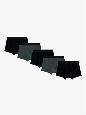 John Lewis ANYDAY Jersey Boxers, Pack of 3, Black