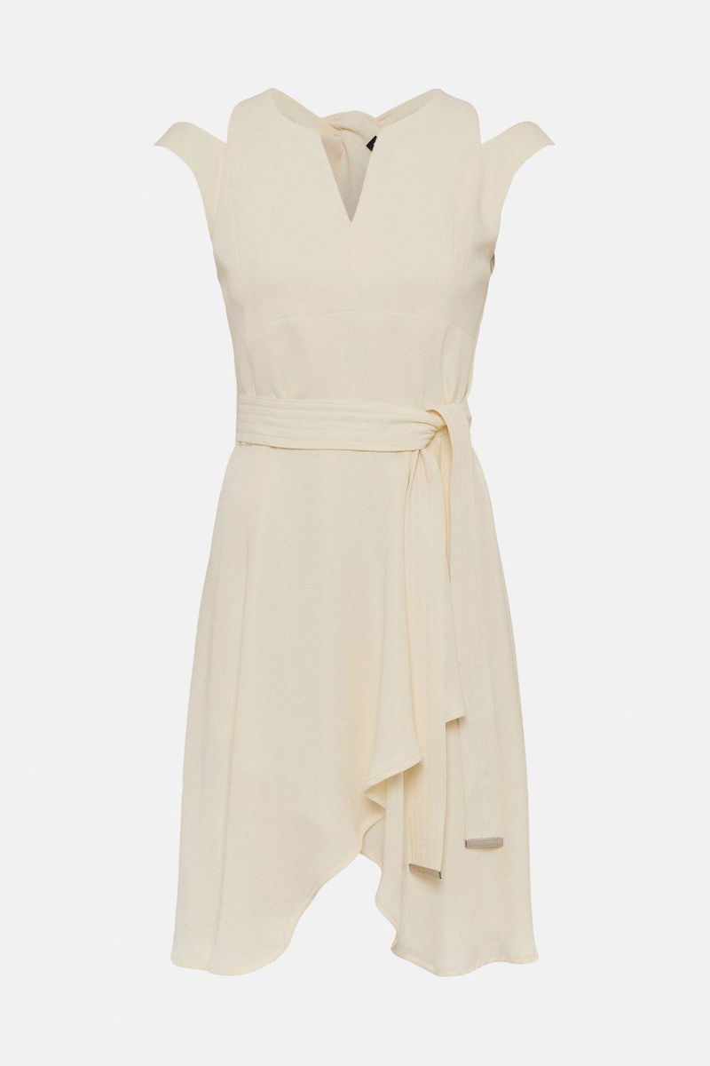 waterfall dress short Woman Within Plus Size Waterfall Short-Sleeves Empire Waist Dress Size 3X-30/32