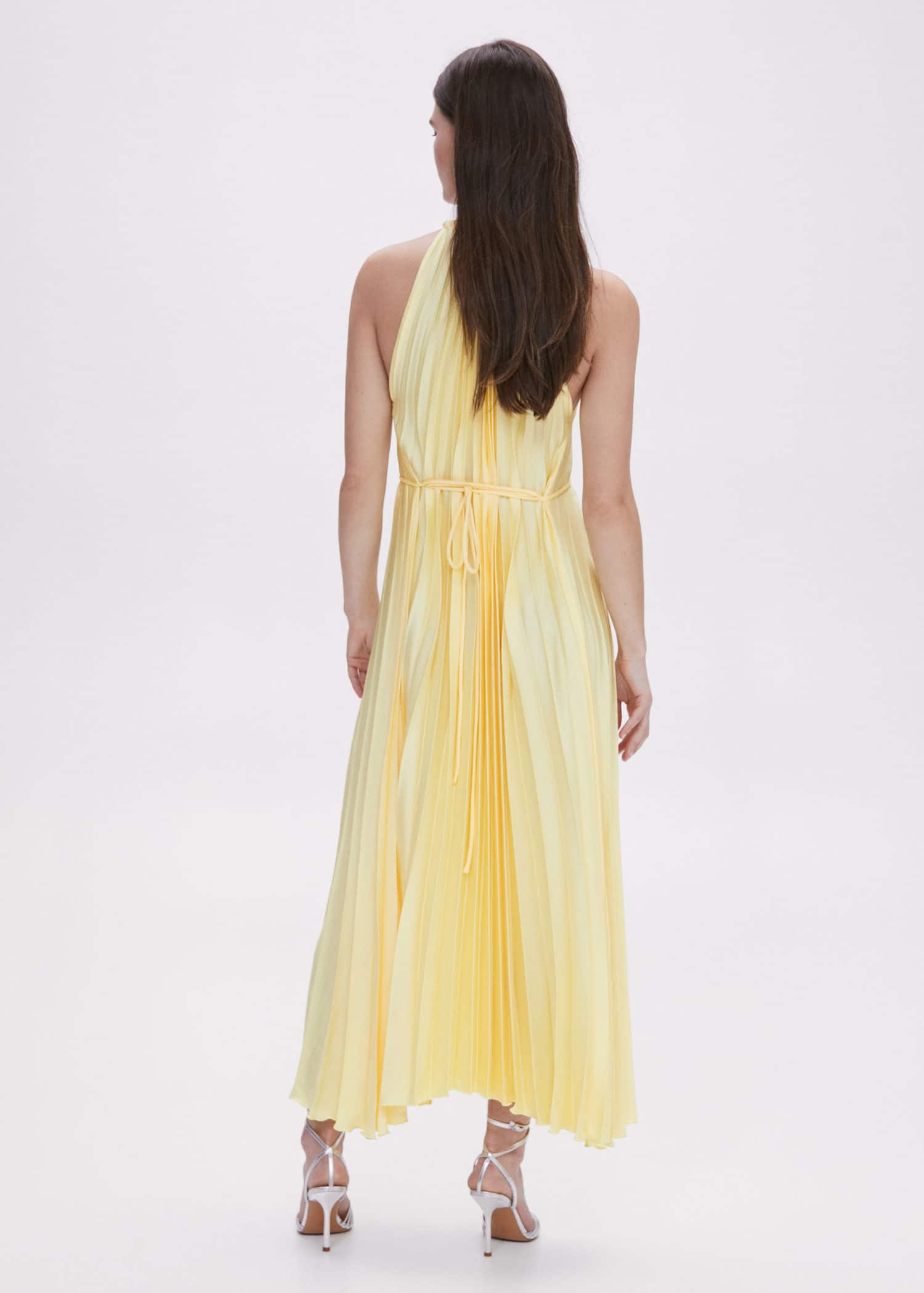 mango halterneck satin midi dress in yellow Mango | Dresses | Iso Mango Halterneck Satin Midi Dress In Yellow Estela Dress Do Not Purchase