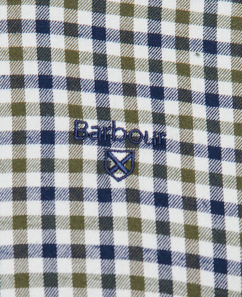 Barbour gingham shirt with logo embroidery