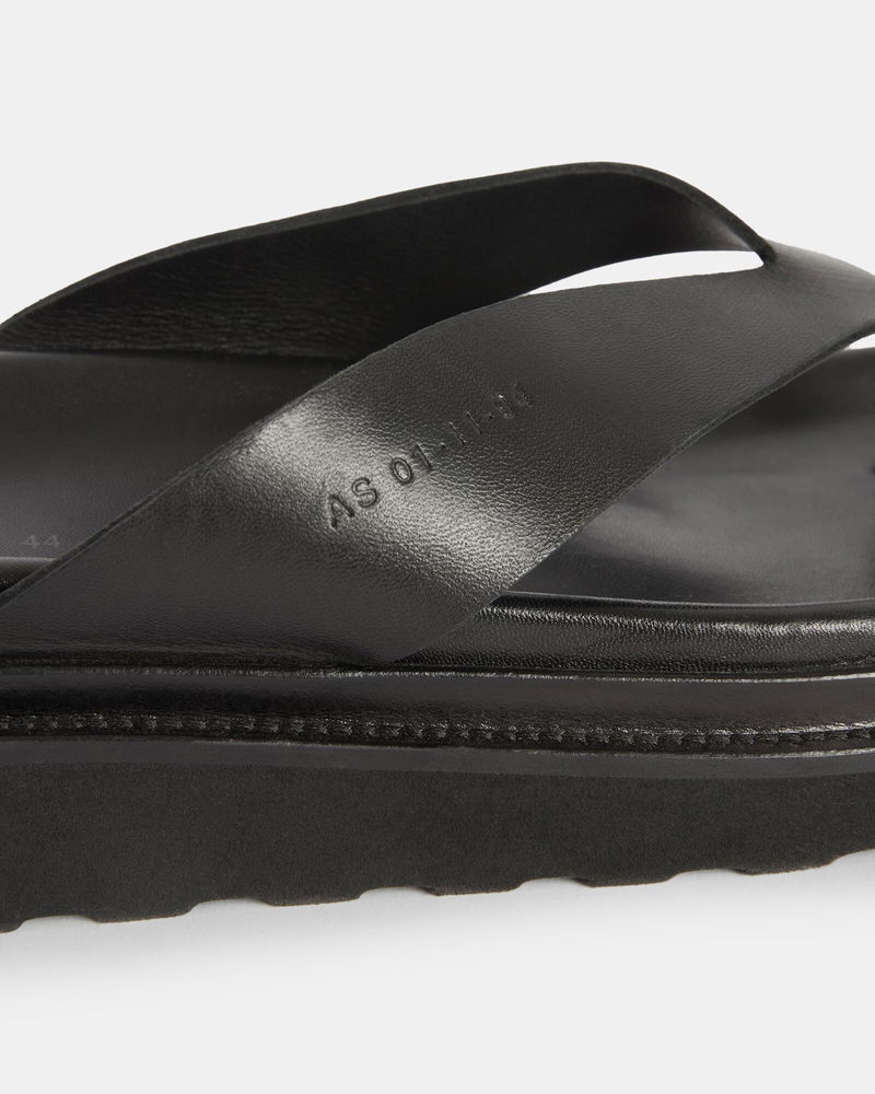 ALLSAINTS Rio Sandals in Black | Endource