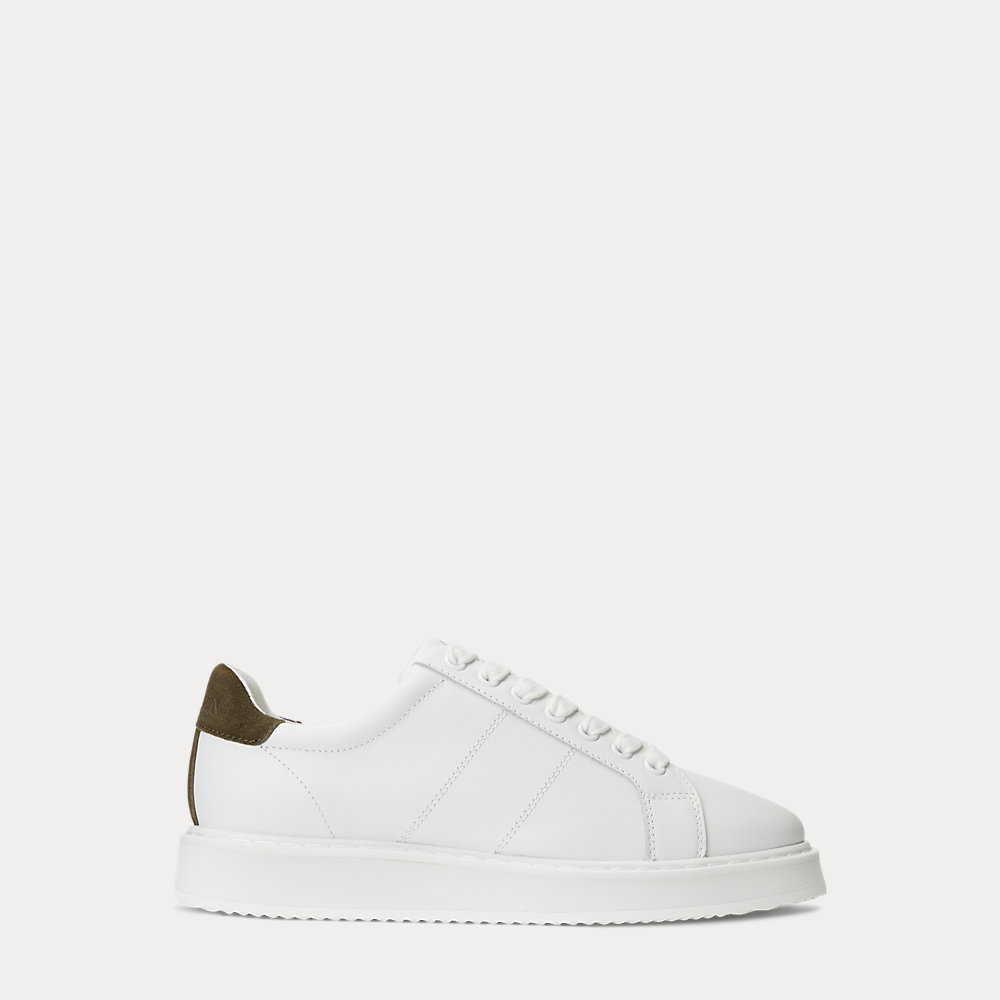 LAUREN RALPH LAUREN Angeline IV Leather & Suede Trainer | Endource