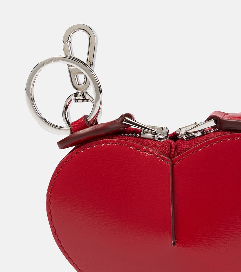 ALAÏA Le Coeur leather coin purse