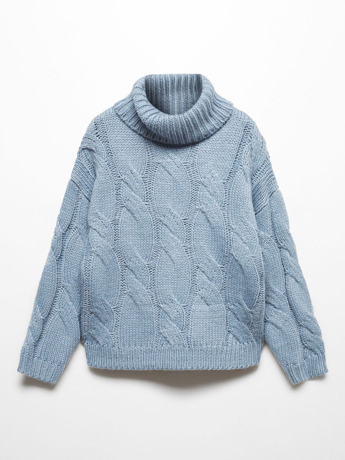 Cable Knit Knit Mock Turtleneck Sweater H&m MANGO Sacher Cable
