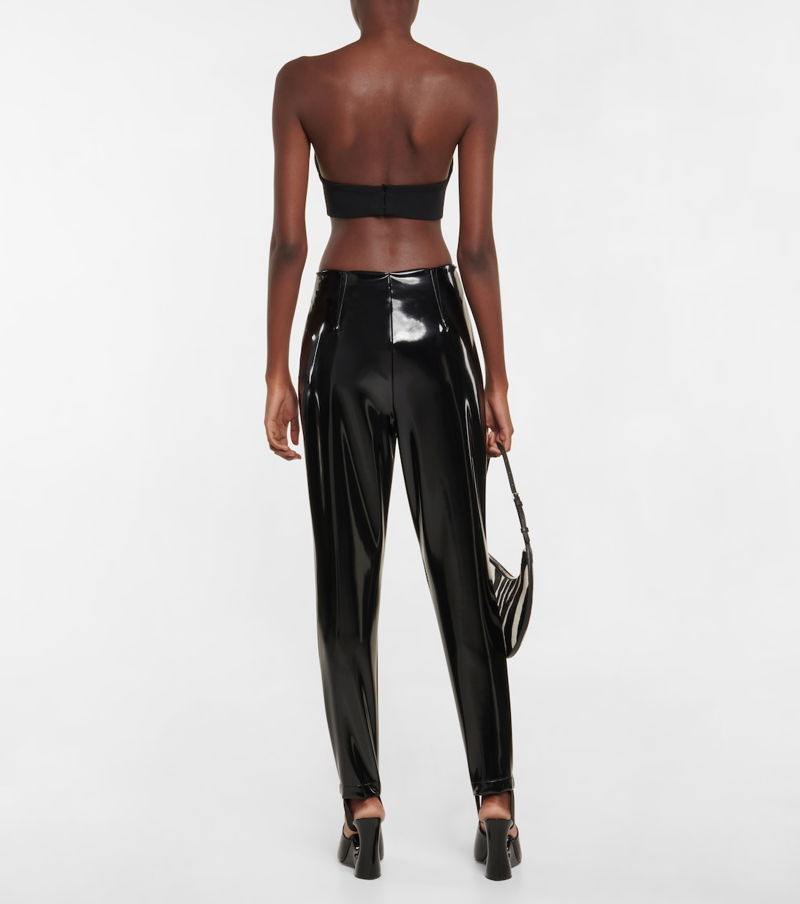 The Alaia Vegan Leather Straight Leg Pants - FINAL SALE