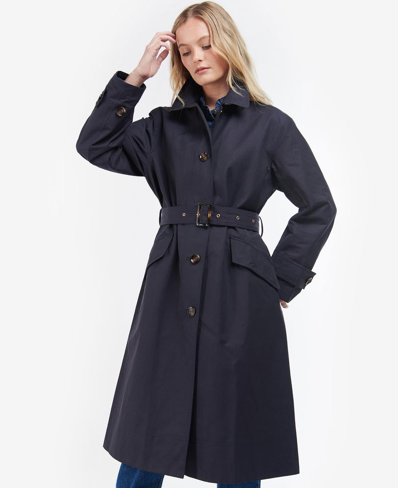 Barbour Opal Showerproof Jacket in Midnight/Rosewood Tartan | Endource