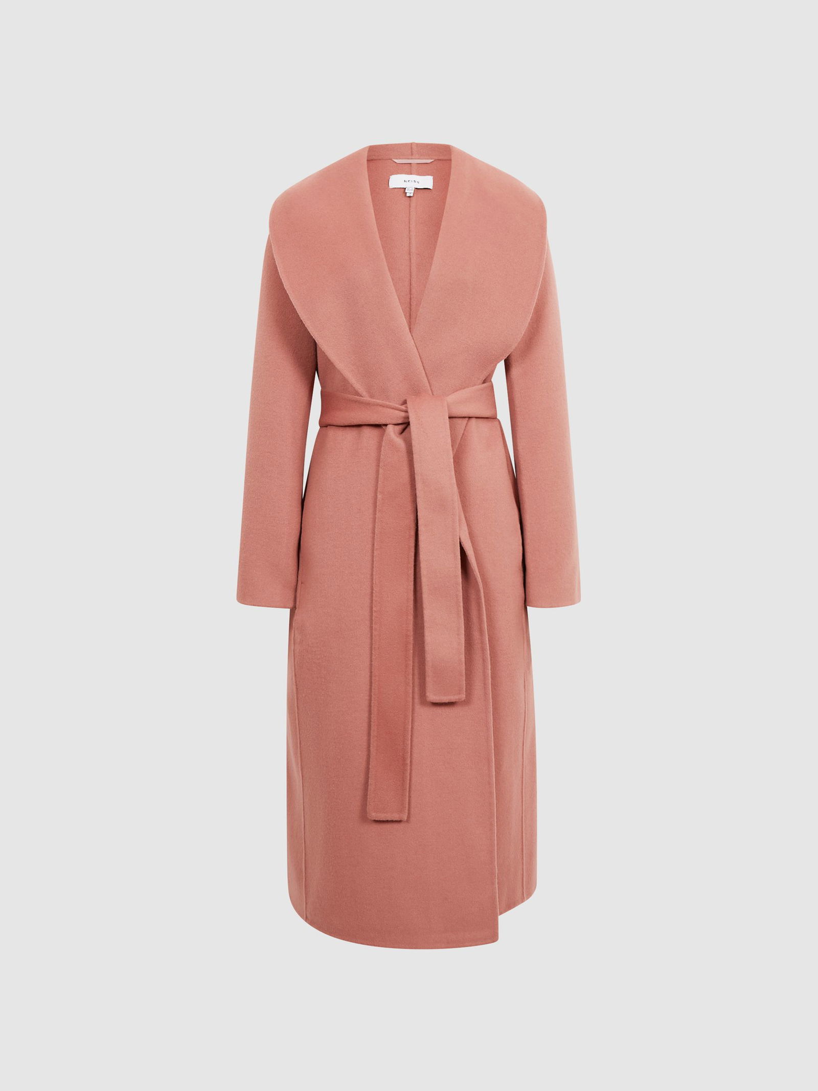 reiss freja shawl coat navy