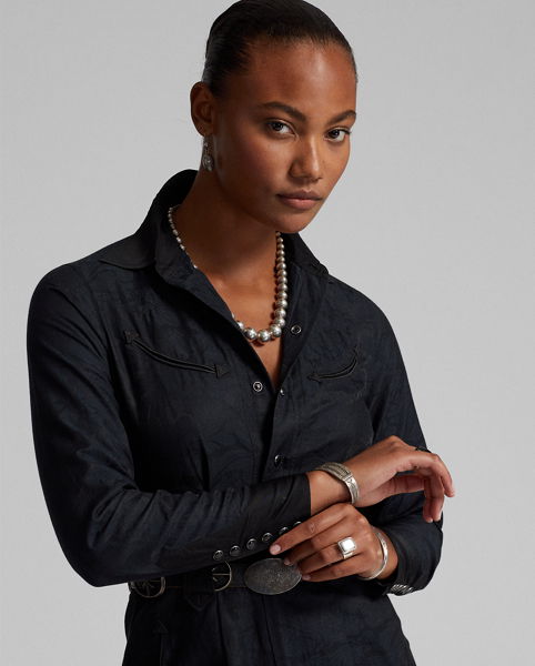 RALPH LAUREN RRL Jacquard Western Tuxedo Jumpsuit endource