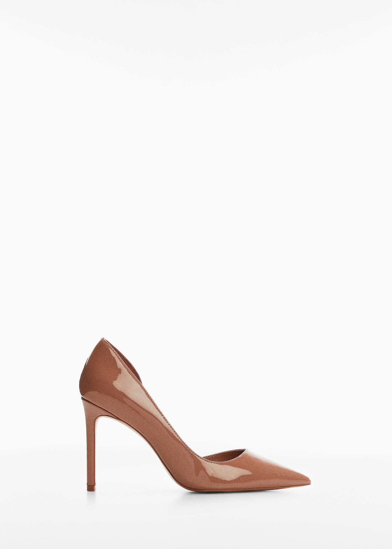 MANGO Asymmetric Stiletto Shoes in Medium Brown | endource