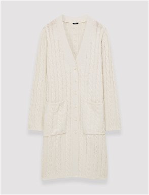 Reformation Lemartine Cable Knit Cardigan