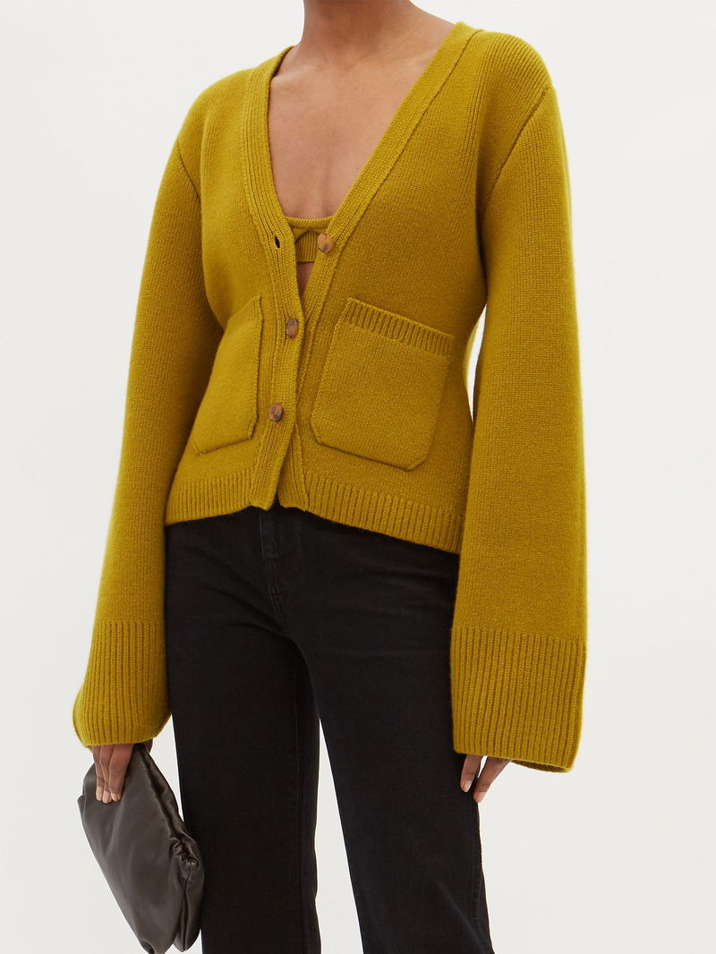 Scarlet cashmere cardigan