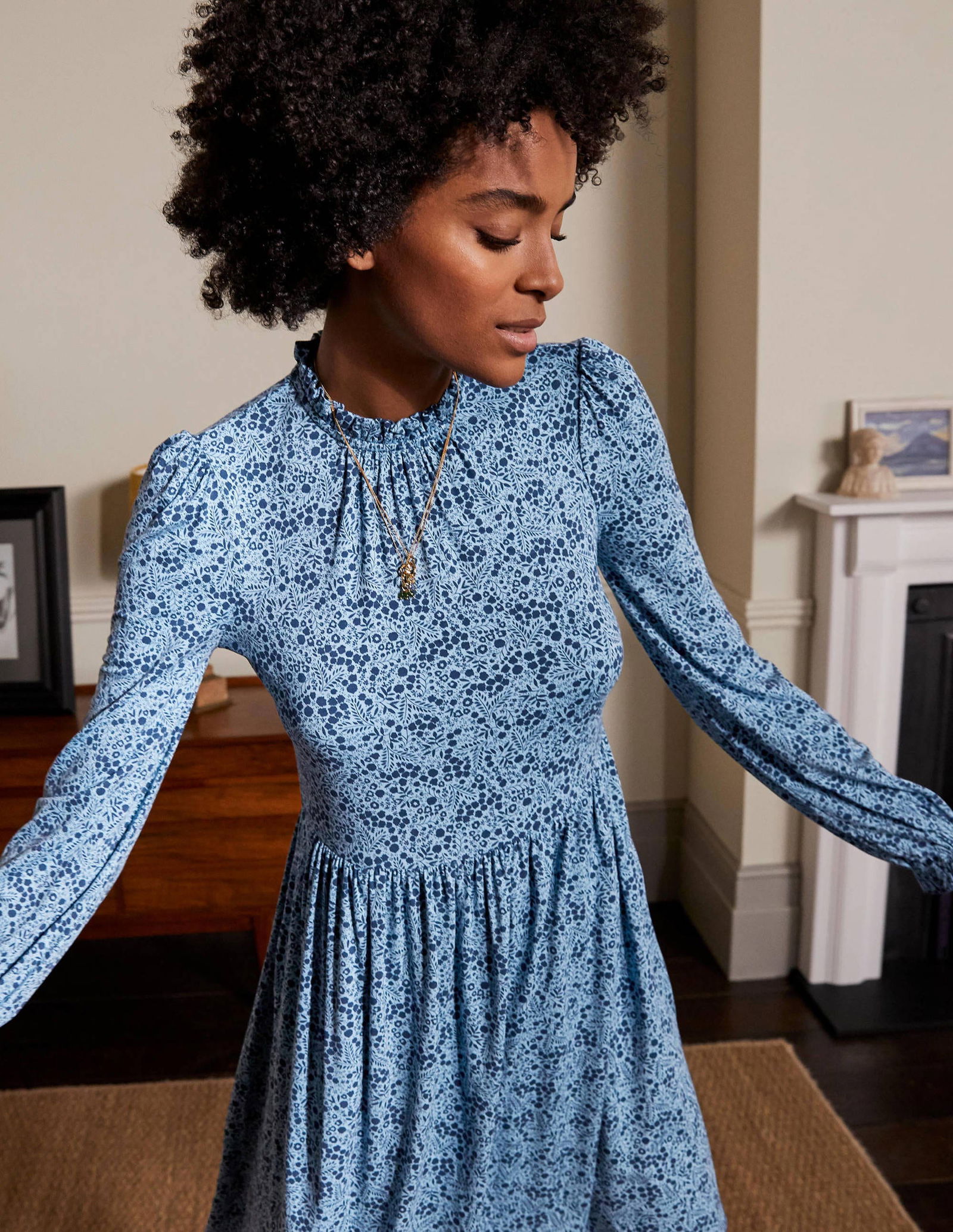 clara jersey dress BODEN christmas Tree