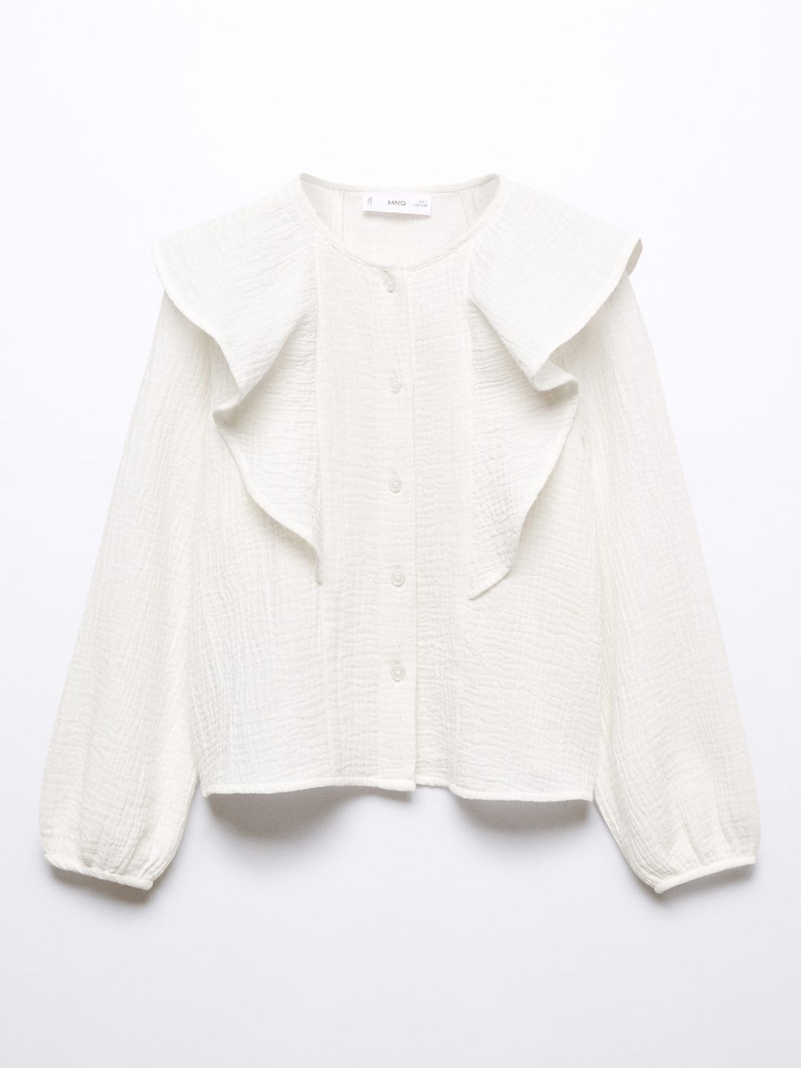 MANGO Laura Ruffle Blouse | endource