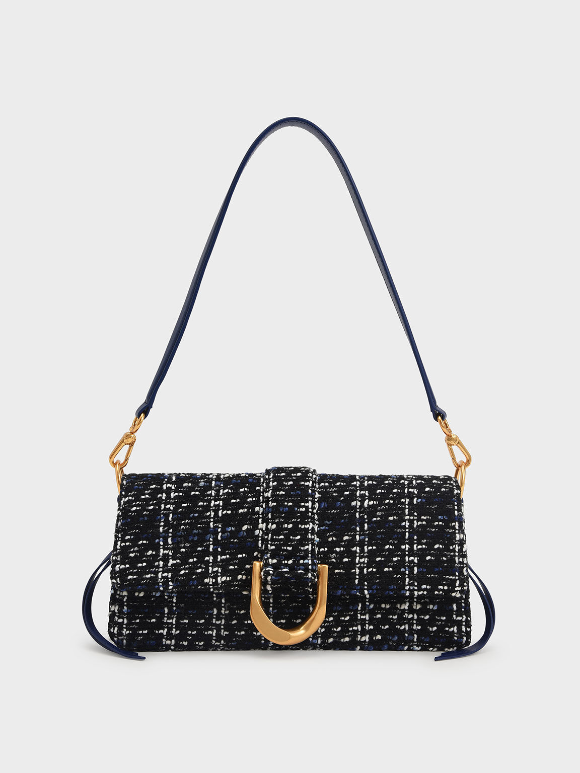 CHARLES KEITH Gabine Tweed Shoulder Bag endource