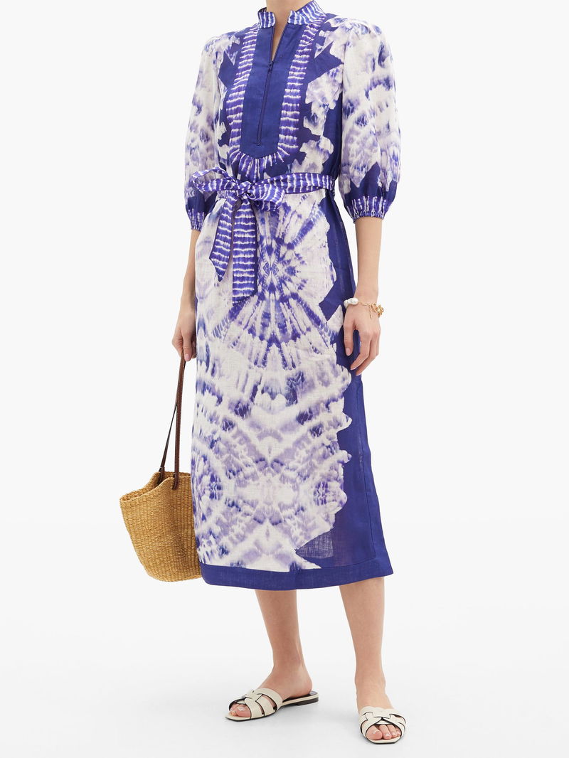 zimmermann lulu asymmetric dress Asymmetrical pleated dress – Shaws main image 1