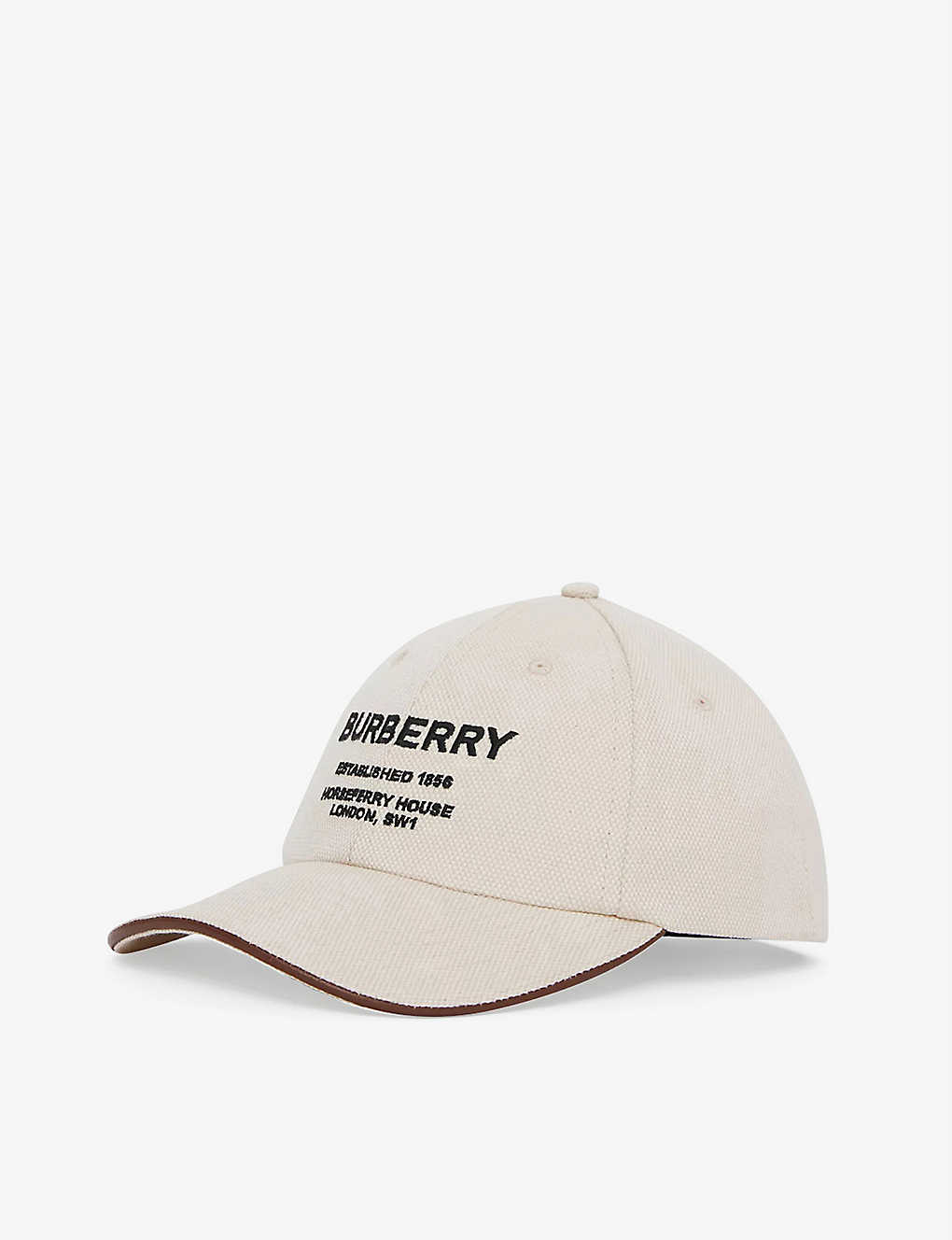 BURBERRY Logo-Embroidered Cotton-Twill Baseball Cap endource