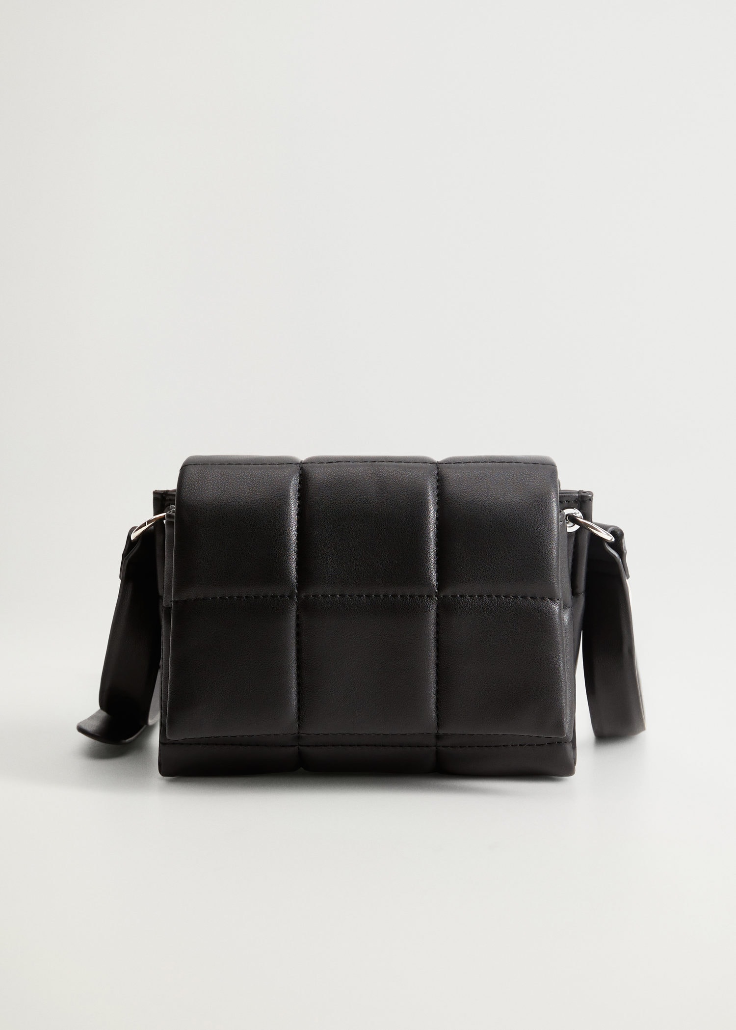 MANGO Quilted CrossBody Bag in Black Endource