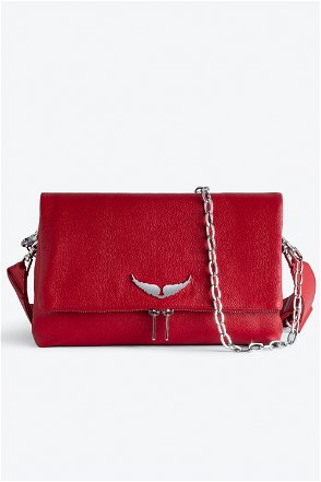 Zadig & Voltaire Rocky Grained Leather Crossbody Bag on SALE