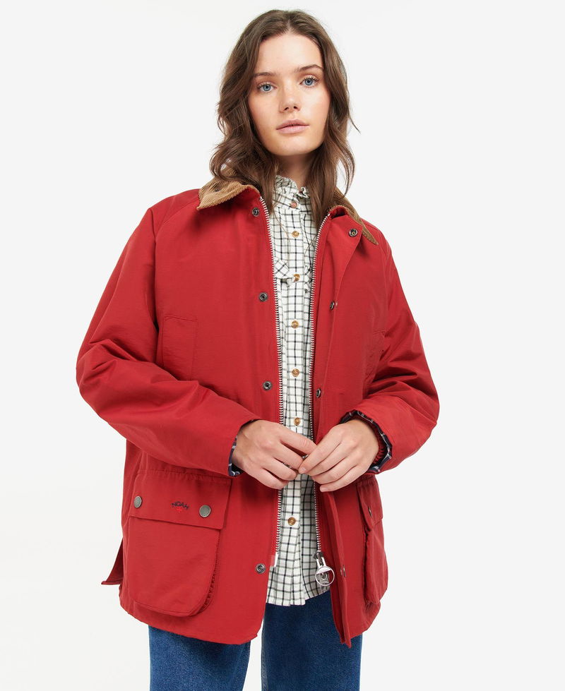 BARBOUR Barbour x NOAH 60/40 - Bedale Casual Jacket in Classic Red  