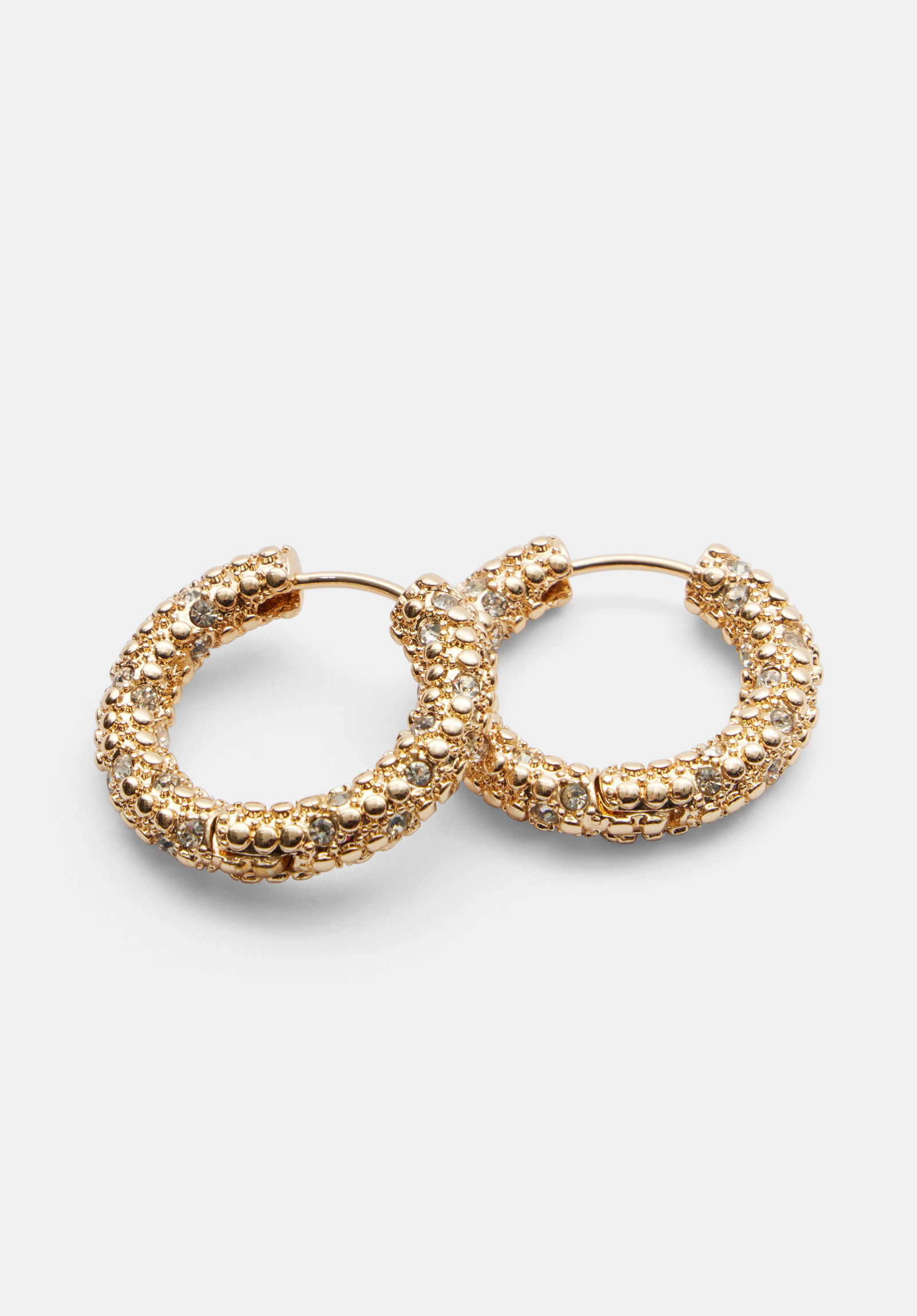 HUSH Camille Hoop Earrings in Gold | Endource