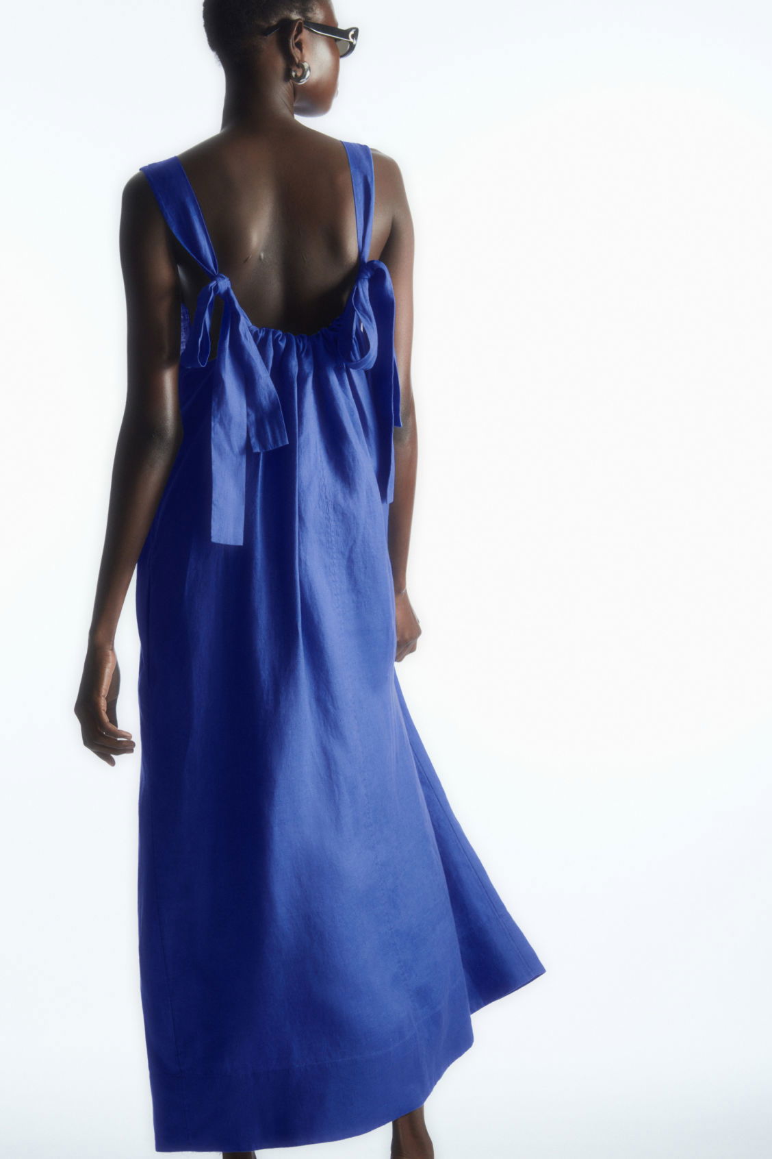 tie dye linen dress Handmade Tie-Dyed Organic Linen Dress
