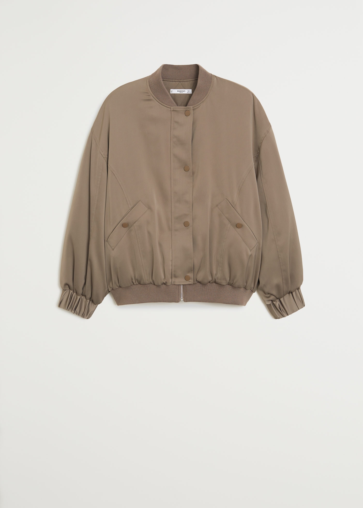 Mango Bomber Donna Oversize Mango Giacca Bomber Oversize Color Cuoio In  Coordinato ASOS