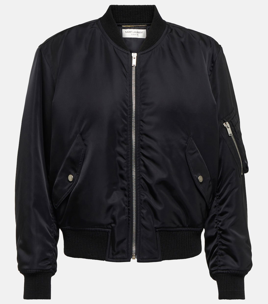 Saint Laurent Men's Water Repellent Bomber Jacket Green main image 0
