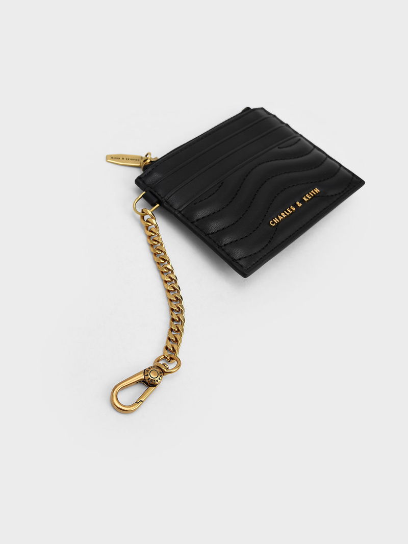 Charles Zip Pouch Card Holder CHARLES KEITH Aubrielle Stitch-Trim