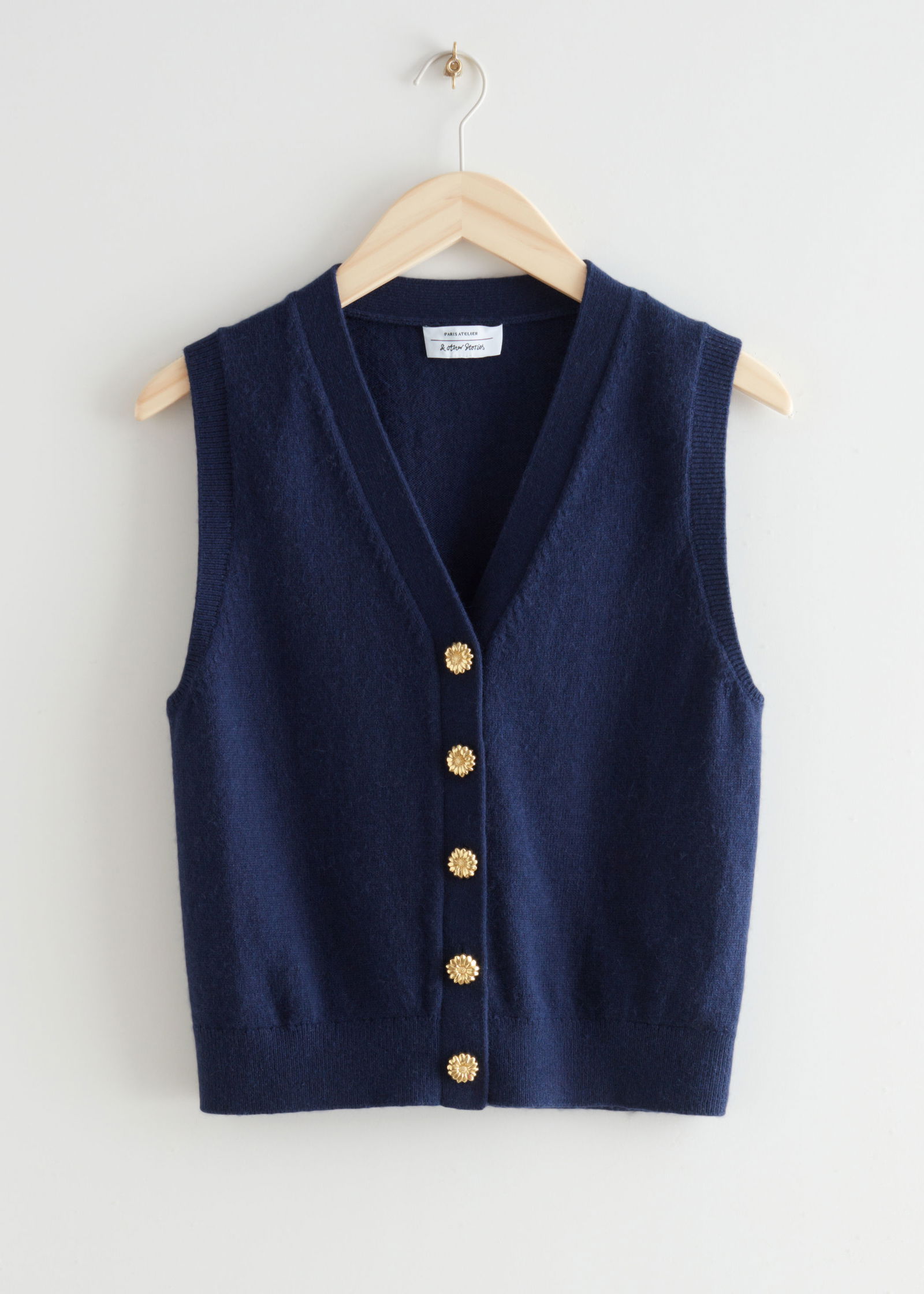 UNDERCOVER 90s Flower Knit Vest