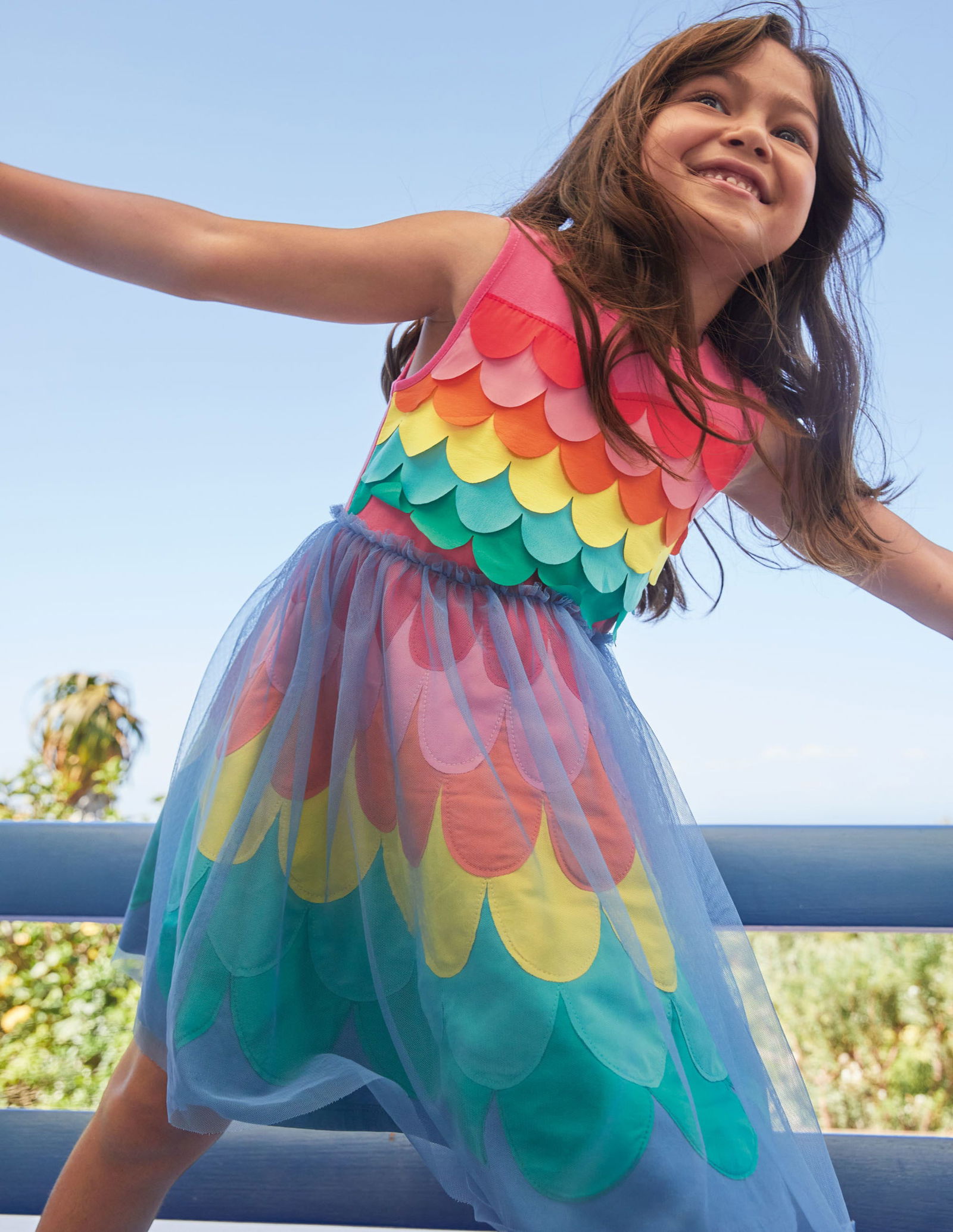 boden mermaid dress BODEN Rainbow Mermaid Jersey Dress