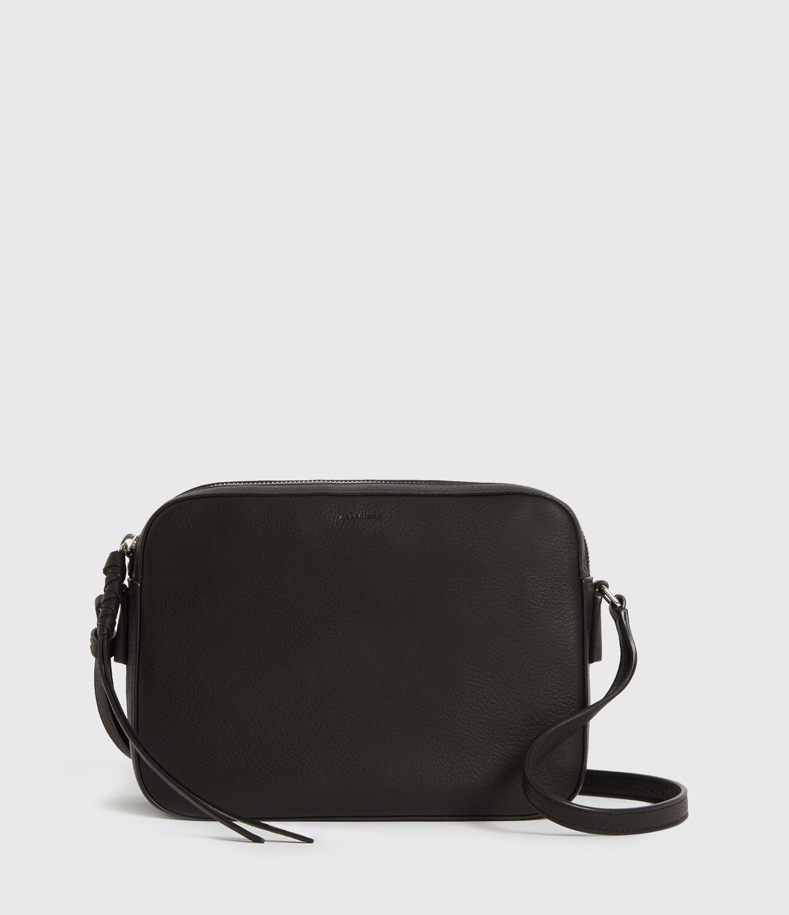 ALLSAINTS Shirley Leather Crossbody Bag in Black | Endource