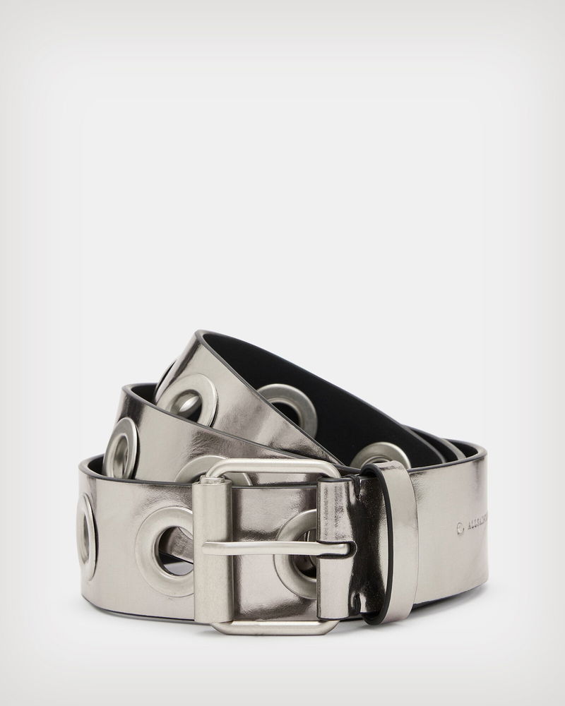ALLSAINTS Dani Metallic Leather Belt | endource display picture 3