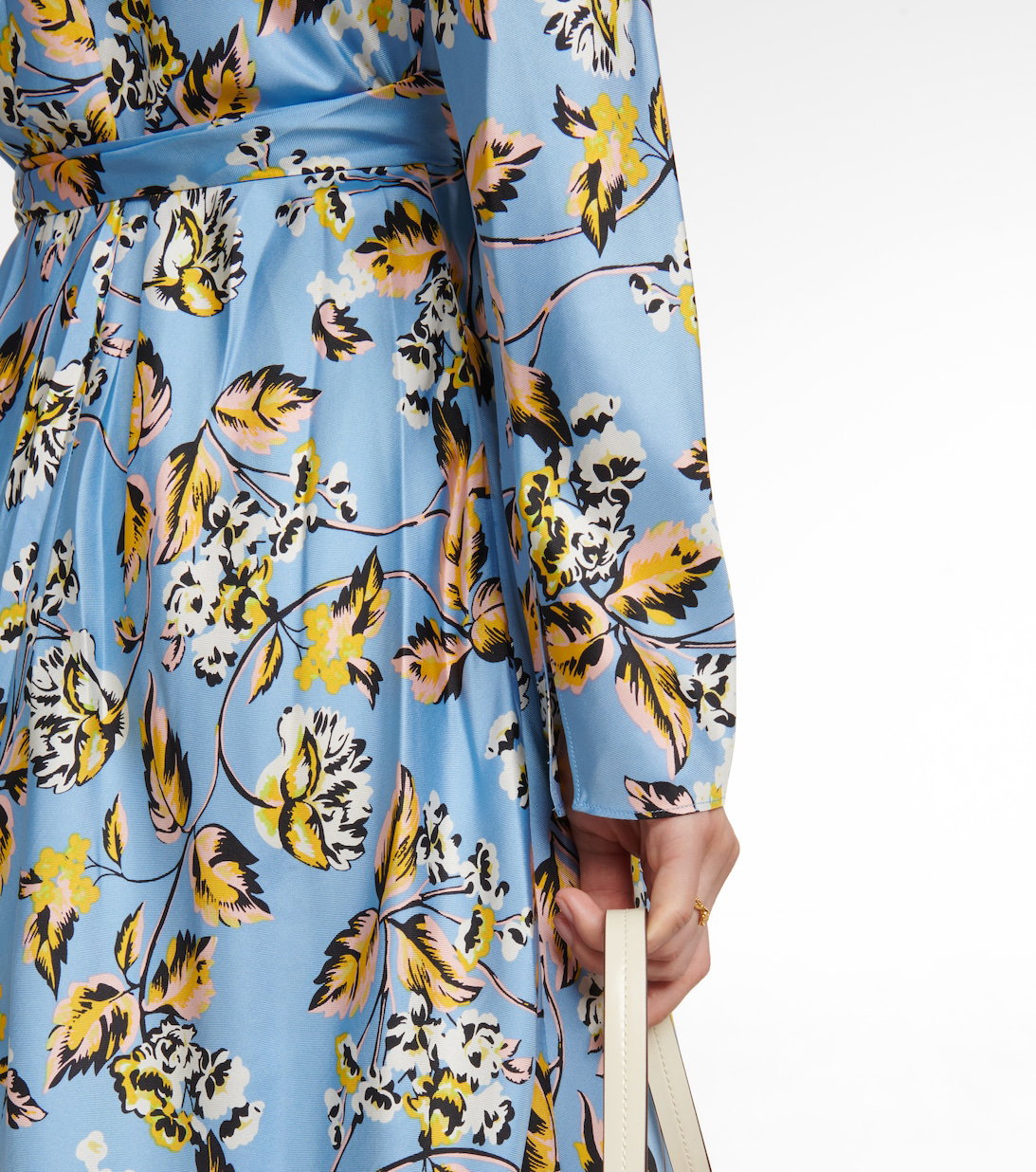 dvf tilly silk wrap dress SOLD Diane Von Furstenberg Tilly Silk Satin Floral Wrap Dress Unworn 2 Palm Beach Vintage