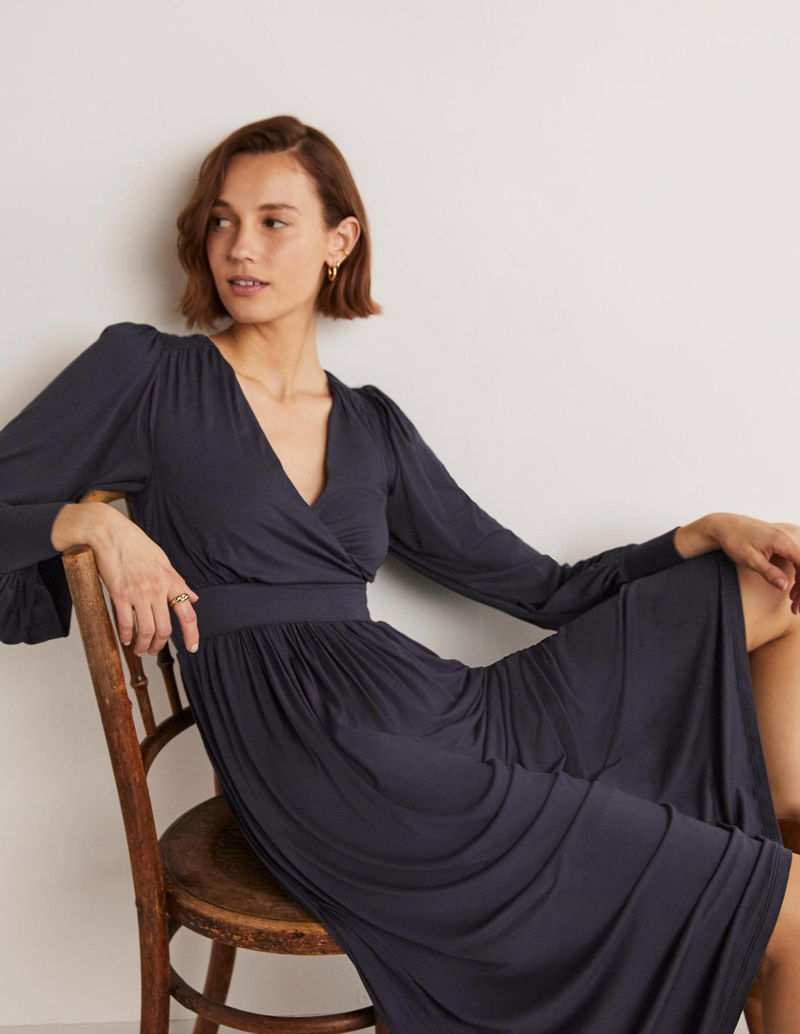 BODEN Fixed Wrap Jersey Midi Dress | endource BODEN Fixed Wrap Jersey Midi Dress | endource