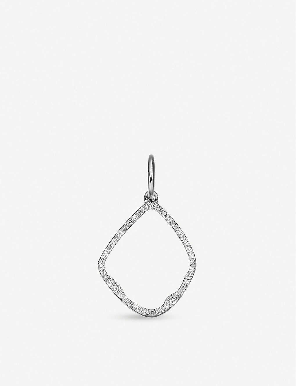 Riva hoop diamond pendant charm Clearance
