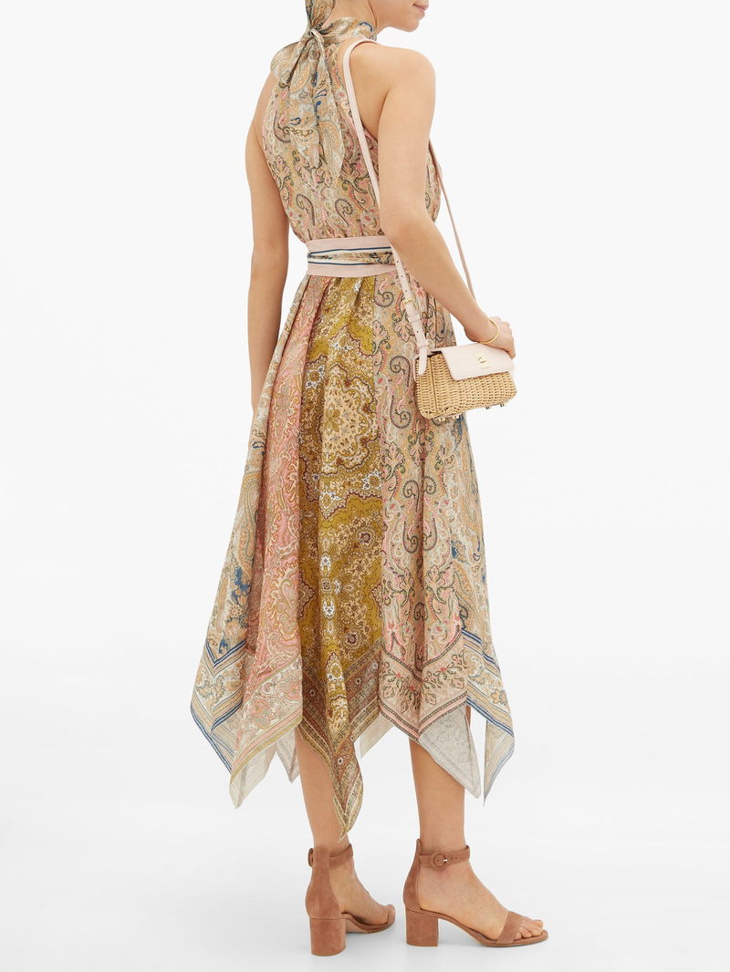 freja paisley long dress Buy Zimmermann Multicolour Freja Paisley-Print Long Dress For Women Online