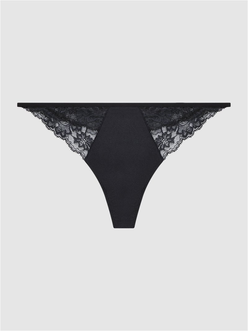 Reiss Calvin Klein Underwear Satin Lace Thong