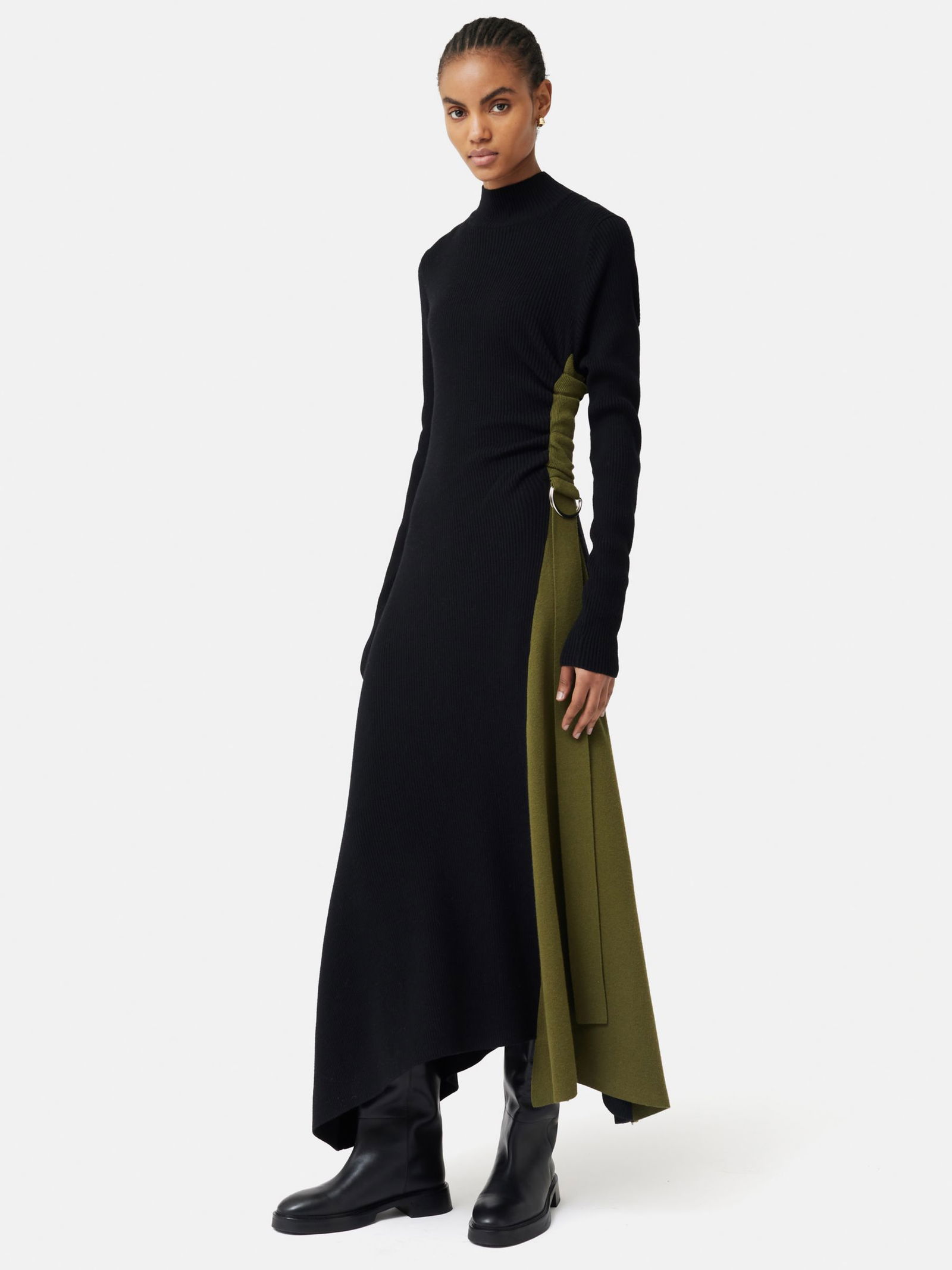jigsaw knit dress JIGSAW D-Ring Knitted Wool Maxi Dress