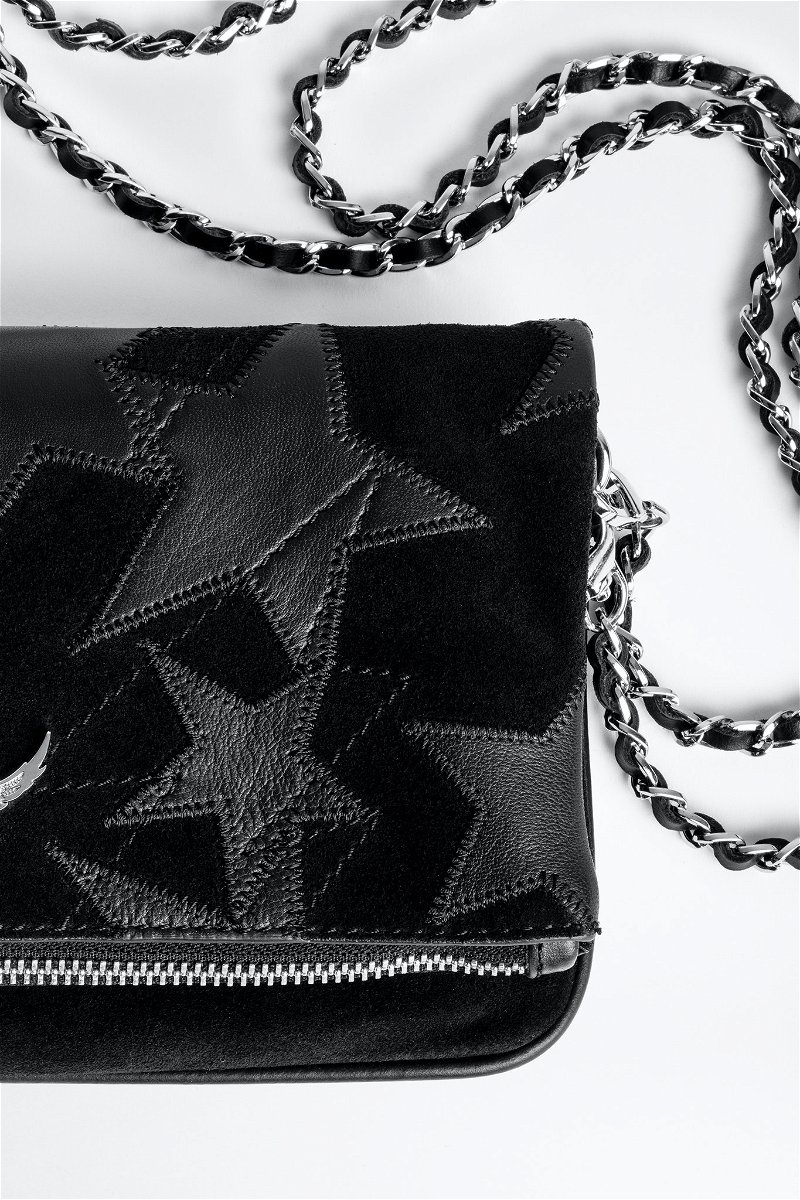 Rock Suede Scale Studs Clutch by Zadig & Voltaire at ORCHARD MILE