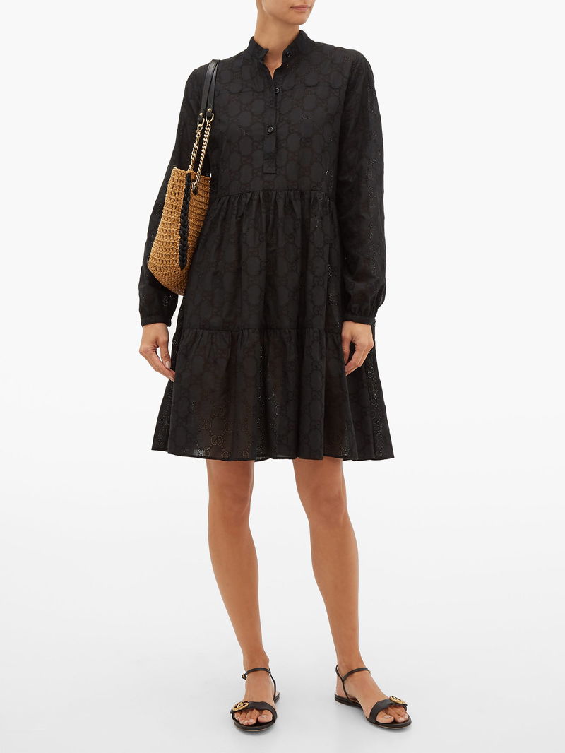 GUCCI GG Marmont Leather Sandals endource