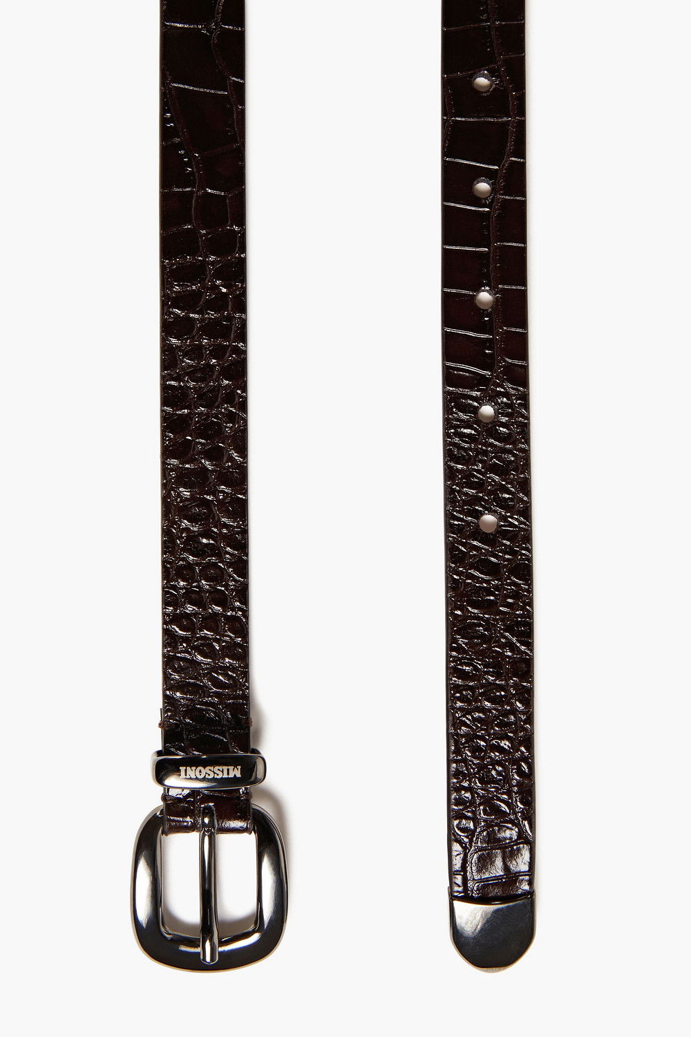 MISSONI Croc-Effect Leather Belt | endource display picture 1