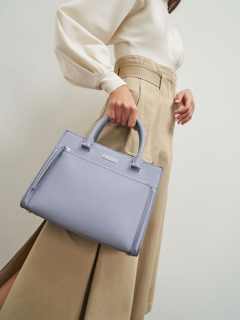 CHARLES KEITH Double Handle Front Zip Tote endource