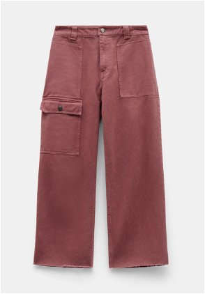 Flat Front Crop Trouser