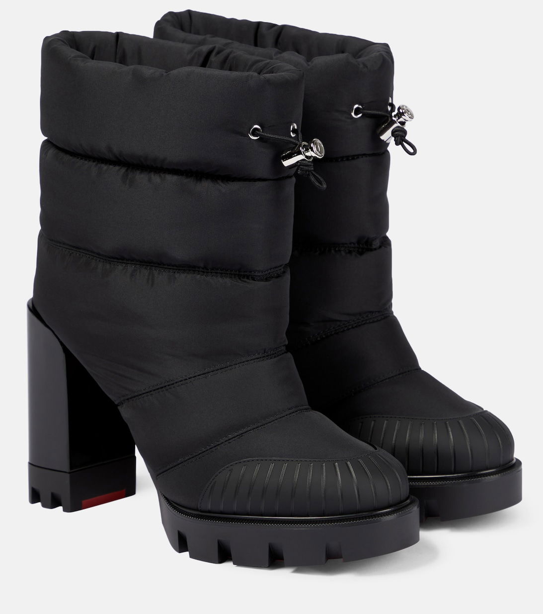 CHRISTIAN LOUBOUTIN Oriona Lug 100 Ankle Boots in Black | Endource