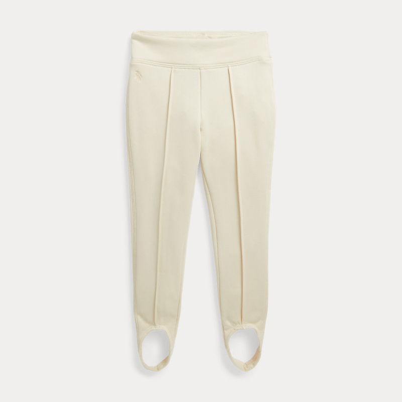 RALPH LAUREN Stirrup Stretch Terry Legging in Cream