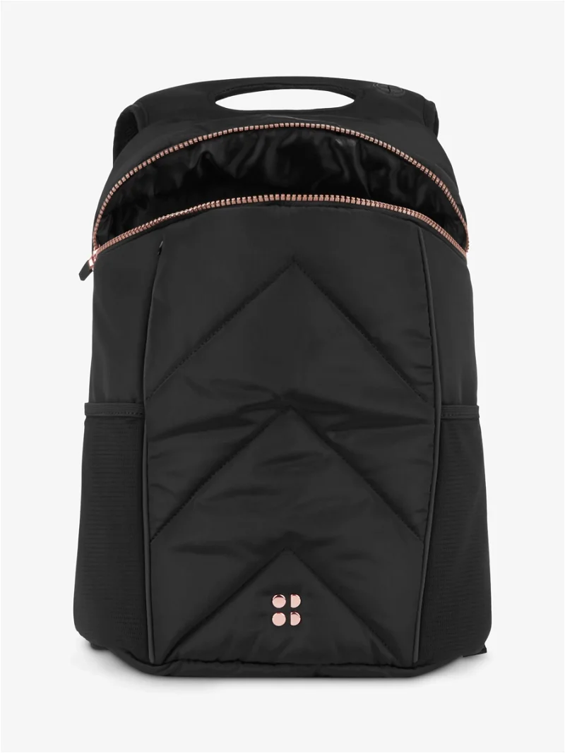 Sweaty Betty Icon Quilted Black Backpack