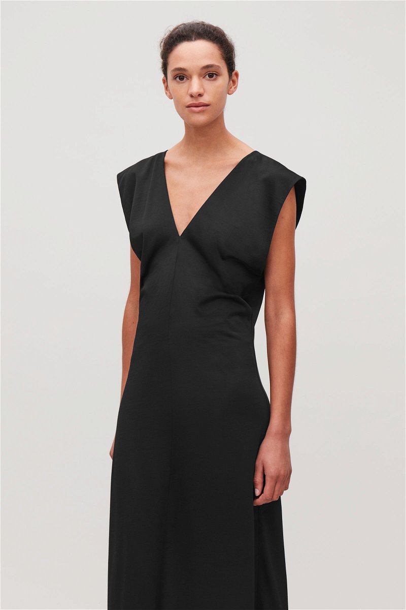 COS Sleeveless Slip Dress in Black | Endource