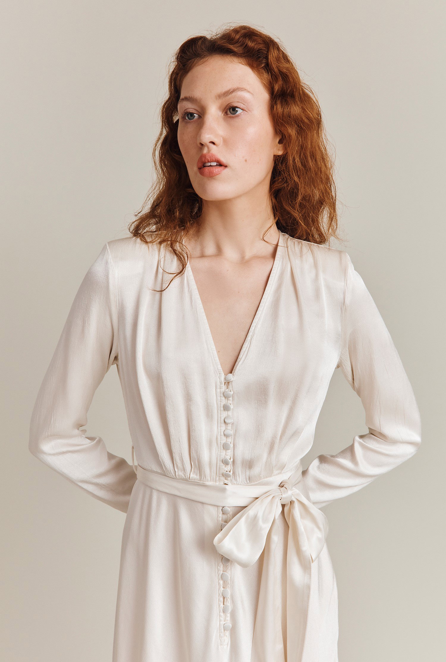 meryl satin midi dress Vintage Evening Dress "Meryl" 128 | Burda Style 01/26