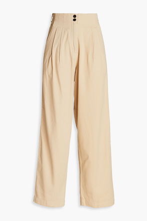 7 FOR ALL MANKIND Cargo Logan Cotton Twill Cargo Pants in Beige