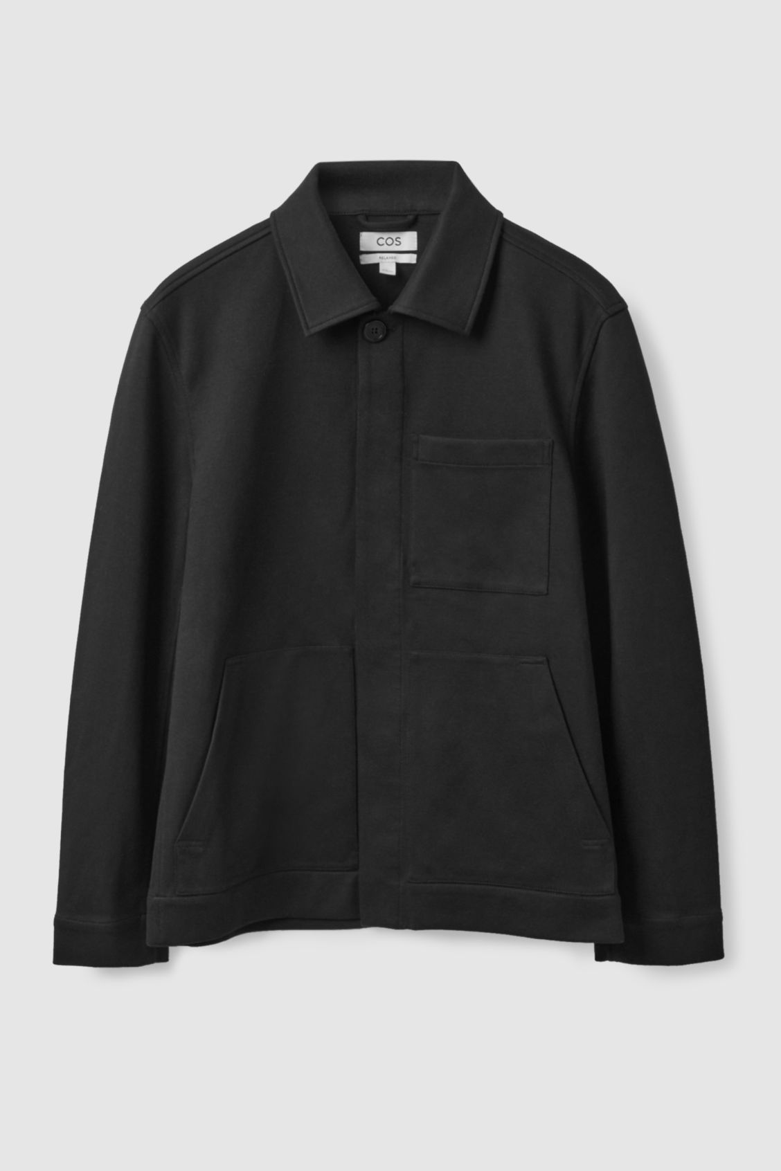 COS Minimal Workwear Jacket in BLACK | Endource